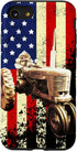 iPhone SE (2020) / 7 / 8 Tractor US American Flag Vintage Patriotic Farm Farmer Gift Case...