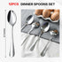 HANSGO 12PCS Dinner Spoons Set, Stainless Steel Coffee Spoons Tea Spoons Silverware for Home Kitchen Restaurant Dishwasher Safe...