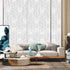 Mecpar Silver Geometric Hexagon Wallpaper 17.71"x 118" White and Silver Contact Paper Striped Wallpaper Peel and Stick Removable Self Adhesive Vin...