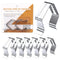 Temp Probe Clip 6 Pack - Four Holes Grill Temperature Probe Holder Clips for All Universal Probe, Work for Wireless Thermometer, Bluetooth, Grill ...