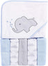 Luvable Friends Unisex Baby Hooded Towel with Five Washcloths, Elephant Spray, One Size...