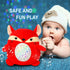 Baby Sleep Soother Happy Fox - Toddler Portable Sound Machine with Night Light Projector - Plush Toy Crib Soother with Music and Lights to Aid Sle...
