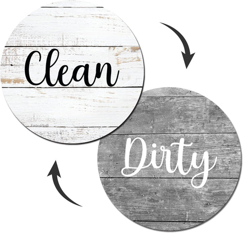 Dishwasher Magnet Clean Dirty Sign, Clean and Dirty Magnet for Dishwasher, Universal Dirty or Clean Dishwasher Magnet Indicator Dirty/Clean, Clean...