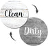 Dishwasher Magnet Clean Dirty Sign, Clean and Dirty Magnet for Dishwasher, Universal Dirty or Clean Dishwasher Magnet Indicator Dirty/Clean, Clean...