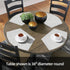 SHACOS Small Round Table Placemats Wedge Placemat Set of 4 Non Slip Heat Resistant Woven Vinyl Table Mats Wipe Clean Indoor Outdoor (4, Gray White...