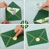 Teling 50 Pcs A7 Envelopes 5 x 7 Card Envelopes and 50 Pcs Gold Embossed Wax Seal Envelopes Self Adhesive V Flap Envelopes with Gold Border for Gr...