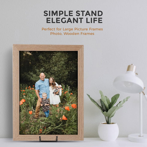 TR-LIFE Plate Stands/Holder for Display, 8 Inch, Large, Metal Frame for Picture, Decorative Platter, Book, Photo Easel (2 Pack)...