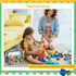 Sanwuta 3 Packs Toy Storage Bags with Zipper, Clear PVC Organizing Bags, Waterproof Toy Bags for Board Games, Building Blocks, Toys and Kids Books...