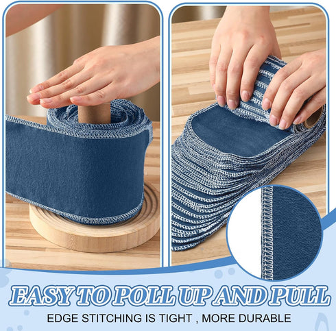 30 Pack Reusable Bidet Towels Washable Reusable Toilet Paper Bulk Paperless Towels Rolls Flannel Cotton Treadmill Towels Cloth Wipes Bathroom Napk...