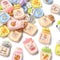 LiQunSweet 50 Pcs Water Cup Shape Cow Carrot Rabbit Monkey Pig Panda Cat Chick Bear Flatback Bottle Beads for Phone Case Earrings Keychains Access...