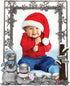Neil Enterprises Inc. Pewter Winter Snowman Christmas Picture Frame...
