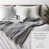 DII Diamond Throw Collection Cotton Woven, 50x60, Gray...