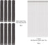 8PCS Spark Plug Wire Boots 6 inches 2500° Heat Shield Protector Sleeve with 16pcs Stainless Steel Wire Ties(Black)...