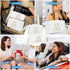 Initial Cosmetic Bag for women,2PCS Personalized Makeup Bag Small Cute PU Leather Chenille Letter Toiletry Bag,Makeup Brushes Aesthetic Accessorie...