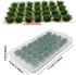 Woohome 112 PCS Static Grass Tuft Model Grass Tufts Railway Artificial Grass, 4 Color Bushy Tuft Flower Cluster Vegetation Groups for DIY Architec...