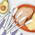E-far Butter Spreader Knife Set of 6, 7-Inch Stainless Steel Cheese Dessert Knives for Kitchen Restaurant Party, Mirror Silver...