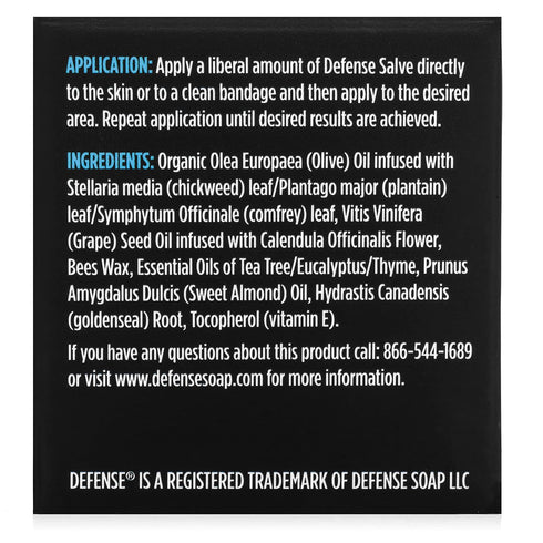 Defense Soap Organic Tea Tree Ointment | All Natural Herbal Salve for Skin, Wrestling, Jiu Jitsu, Bjj. 2 Oz Jar...