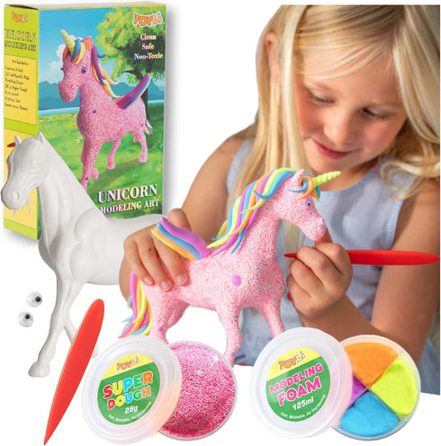 TOYLI Unicorn Modeling Art, Unicorn Art Craft Kit, Unicorn Arts and Crafts for Kids 4-6, Unicorn Arts and Crafts for Kids...