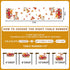 Bonsai Tree Fall Table Runner, Fall Runner for Table 13 x 72 Inch, Autumn Pumpkin Red Truck Runners for Home Kitchen Dining Decoration...