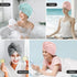 5 Pack Thicken Microfiber Hair Towel Wrap for Women - ELASTIC LOOP DESIGN - 320GSM Coral Velvet - Quick Dry Hair Turban - 11x28 Inch (Grey+Pink+Br...