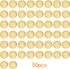 50 Pieces 25 mm Golden Plated Round Buttons with 4 Holes Plastic Sewing Buttons Handmade Ornament Buttons Bulk for DIY Sewing Crafts Handmade Repa...