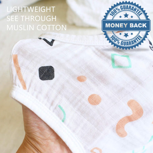 Muslin baby Sleeping Sack Bag, Lightweight Wearable Blanket...