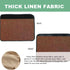 Linen Office Chair Arm Covers Computer Chair Armrest Pads Covers Adjustable Desk Chair Arm Covers Wheelchair Armrest Protector, Set of 2, Brown...