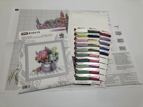 RIOLIS Counted Cross Stitch kit 1931 Floral Charm...