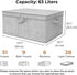 GRANNY SAYS Fabric Storage Bin with Lid, Decorative Storage Box, Extra Large Storage Baskets, Closet Organizer, Gray, 1-Pack...