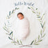 lulujo Baby’s First Year Milestone Blanket and Card Set | 40in x 40in (Hello World)...