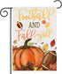 Fall Pumpkin Garden Flags 12x18 Vertical Double Sided, Football and Fall Y'all Yard Flag for Outside Decor, Autumn Thanksgiving Holiday Outdoor Se...