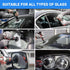 GLASS POLISH DIY 3” Windshield Polishing Kit for Car Glass Restoration, Remove Wiper Blade Damage, Fine Scratches, Haziness, and Water Spots, Rest...