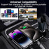 Retractable Car Charger, 4 in 1 Fast Car Phone Charger 60W, USB C Car Charger (Dual Lightning Retractable Cords)...