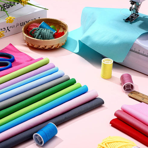 50 Pcs 10 x 10 Inch Cotton Fabric Square Fabric Quilting Sewing Patchwork Fabric Bundles for DIY Craft Sewing Clothing (Pure Color)...