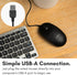 Computer Mouse Wired, Macally Silent USB Mouse - Slim & Compact USB Mouse for Apple Mac or Windows PC Laptop/Desktop - Designed with Optical Senso...