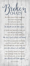 DEXSA Broken Chain Wood Plaque - Made in the USA - 5.5"x12" - Classy Frame Wall Hanging Decoration | We little knew that morning that God was goin...