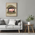 Posterizer 1 pcs- A pig on a small pigsty-Art for Animal Lovers- Gift for Men Women Entrepreneur Teens-Living Room Bedroom Decor- unframed wall ar...