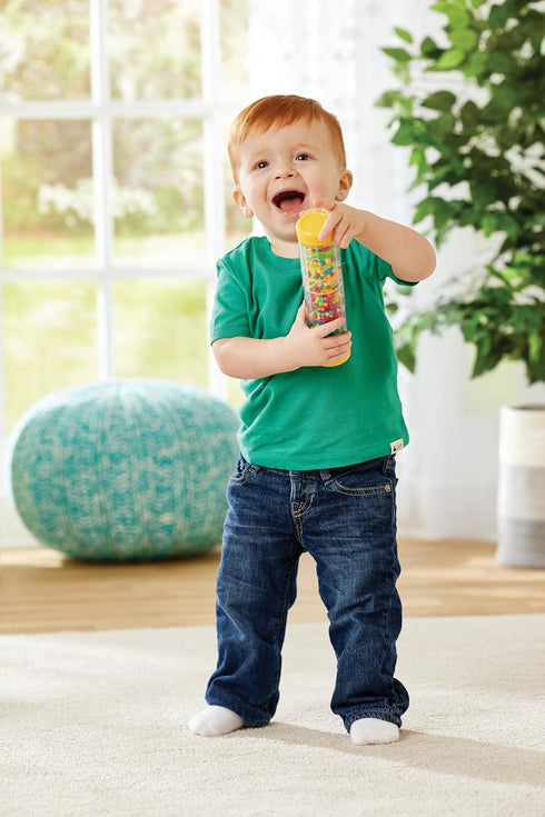 Kidoozie Peaceful Rainmaker - Shake, Roll & Flip! - Multi-Level Bead Toy with Soothing Raindrop Sounds & Cascading Colors for Sensory Play & Devel...