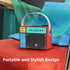 Retro Bluetooth Speaker, Portable Magic Cube Bluetooth Speaker with Clear Sound, Cute Wireless Speaker, Cyberpunk Accessories Decor for Office Roo...