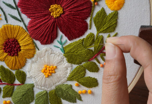 Bonroy 4 Sets Embroidery Kit for Beginners with Instructions,Cross Stitch Kits for Adults with Pattern,Needlepoint Kits for Adult Include Embroide...
