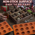 Semi Circular Silicone Molds, Non-Stick Silicone Chocolate Molds,3 Packs Baking Molds for Making Chocolate, Cake, Jelly, Desert, Biscuit, Dome Mou...