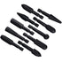 Yakamoz 10Pcs 1/4 Inch Hex Shank Rotary Rasp File Set Wood Carving Burrs Rasp Drill Bits DIY Woodworking Tool for Wood Polishing Deburring Shaping...