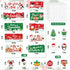 Whaline 37Pcs Christmas Bulletin Board Decorations Motivational Xmas Cut-outs Cute Santa Snowman Cutouts Classroom Decor Xmas Rule Posters for Win...