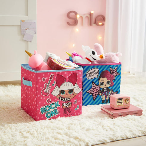 Idea Nuova LOL Surprise Set of 2 Durable Storage Cubes with Handles...