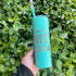 The Crafty Engineer Definitely Not Vodka Tumbler with Lid and Straw, Funny Reusable Water Cup (Mint-20oz)...