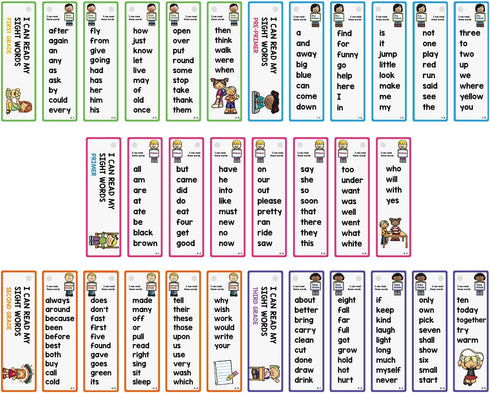220 Sight Words Flashcards, High Frequency 220 Words, Beginning Reading, Kindergarten to 1st Grade, ESL Teaching Materials, Autism Learning Materi...
