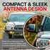 AntennaMastsRus - Short Rubber Antenna fits Toyota FJ Cruiser (2007-2015) - USA Stainless Steel Threading - The Original 6 3/4 Inch Accessories - ...