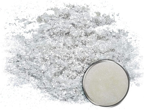Eye Candy Pigments Premium White Mica Powder - Snowflake (25gr) - for Epoxy, Resin, Soap, Paint, Woodworking, Acrylic Pouring, Bath Bombs, Fishing...