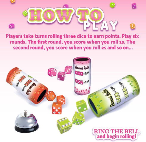 Continuum Games Box of Bunco Game Kit Party Box for Ladies Night 2-12 Players 3 Sets of Bunco Dice, Bell, and Score Pad for Game Night...