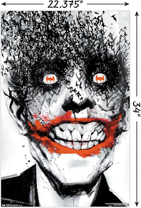 Trends International DC Comics - The Joker - Bats Wall Poster, 22.375" x 34", Unframed Version...